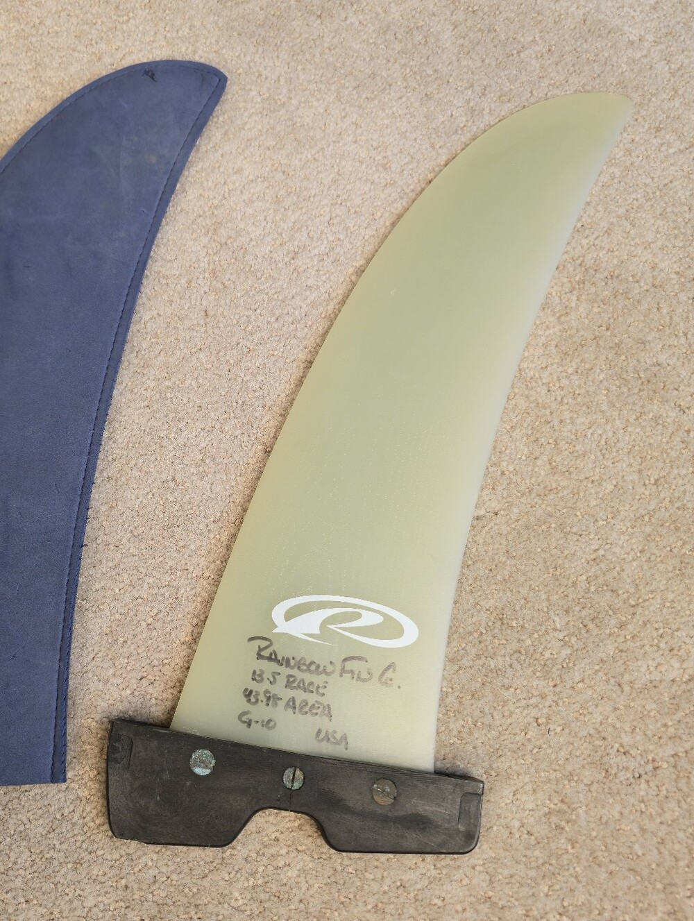 Surfing Fin Race Up Rainbow Race Surfing  Fin Board G-10 13.5"